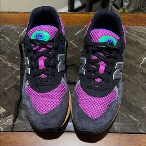 New Balance Purple and Black Mesh Sneakers